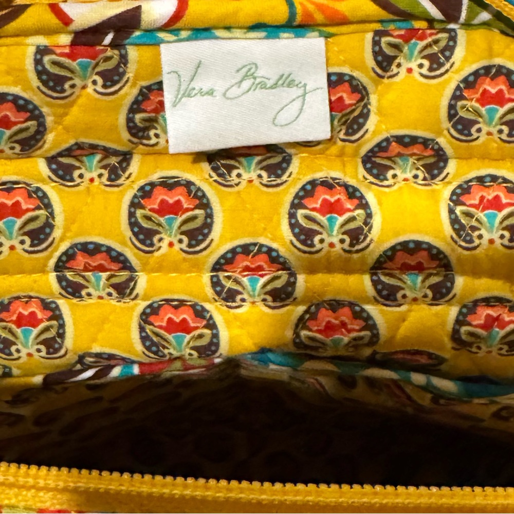 Vera Bradley Provençal Backpack Yellow Paisley Floral - Picture 8 of 8